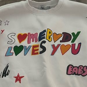 Nwot somebody loves you Mayfair group sweatshirt
